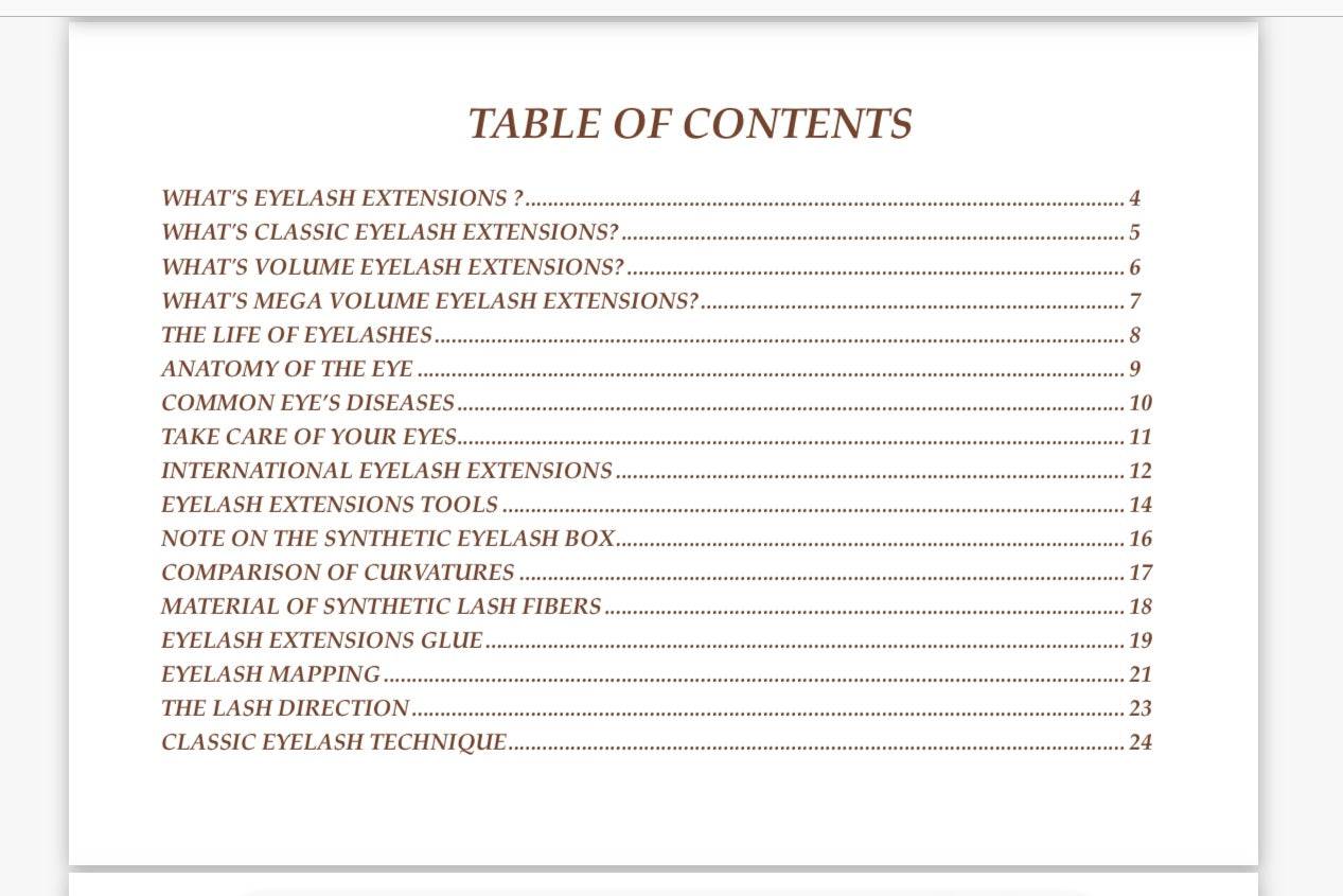 Professional Eyelash Extensions Manual - Mei Studio Sydney